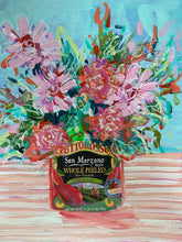Load image into Gallery viewer, "Making manigots" 14x11 Acrylic and mixed media on canvas