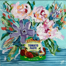 Load image into Gallery viewer, "Homemade gravy" 8x8 Acrylic and mixed media collage on canvas