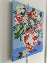 Load image into Gallery viewer, "Highfalutin" 20x16 Acrylic and mixed media collage on canvas