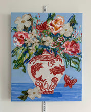 Load image into Gallery viewer, "Highfalutin" 20x16 Acrylic and mixed media collage on canvas
