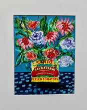 Load image into Gallery viewer, "Feast of 7 fishes" 14x11 Acrylic and mixed media on canvas paper matted to 16x20
