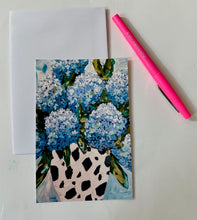 Load image into Gallery viewer, Set of 10 hydrangea notecards and envelopes