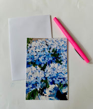 Load image into Gallery viewer, Set of 10 hydrangea notecards and envelopes