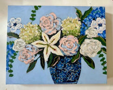 Load image into Gallery viewer, "Sunday Best"- 11.14x1.5 Hand Embellished Print on Canvas