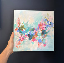 Load image into Gallery viewer, "A fickle heart"- 10x10x1.5 Acrylic-Original on Canvas