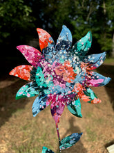 Load image into Gallery viewer, Hand Painted Sunflower Lawn Ornament - click to see color options