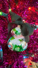 Load image into Gallery viewer, Hand Painted Ceramic Bauble - green