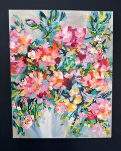 "Day 12 of 28 February Flowers"- 20x16x1.5 Acrylic Original on Canvas