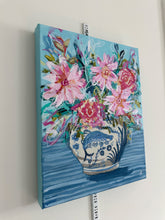 Load image into Gallery viewer, &quot;I can&#39;t wait to hug your neck&quot; 14x11 Acrylic and mixed media on canvas