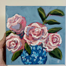 Load image into Gallery viewer, &quot;Family beach week&quot; - 8x8x1.5 Original Acrylic on canvas