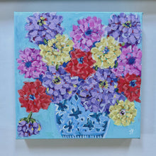 Load image into Gallery viewer, &quot;Bouquets for your neighbor&quot;- 10x10x1.5 Original Acrylic on canvas
