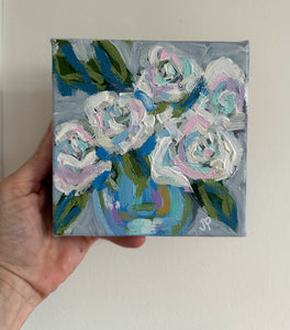 "Sunscreen perfume" -5x5x1.5 Original Acrylic on canvas