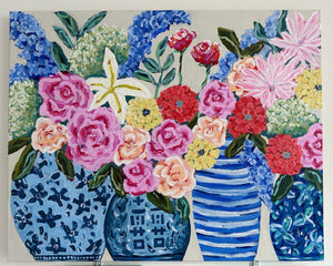 "Home grown tomatoes" - 24x30x1.5 Original Acrylic on canvas