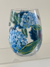Load image into Gallery viewer, Wholesale Set of 24 Hand Painted Wine Glasses - Hydrangea - click to see color options