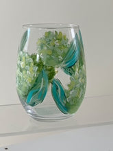 Load image into Gallery viewer, Wholesale Set of 24 Hand Painted Wine Glasses - Hydrangea - click to see color options