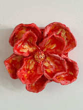 Load image into Gallery viewer, "Red flowers in her hair"- 6x6 Clay Sculpture