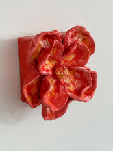 Load image into Gallery viewer, "Red flowers in her hair"- 6x6 Clay Sculpture