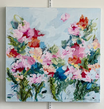 Load image into Gallery viewer, "Blooms for you"- 20x20x1.5 Original Acrylic &amp; Clay on canvas