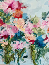 Load image into Gallery viewer, "Blooms for you"- 20x20x1.5 Original Acrylic &amp; Clay on canvas