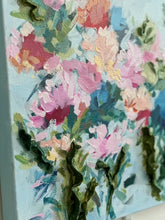 Load image into Gallery viewer, "Blooms for you"- 20x20x1.5 Original Acrylic &amp; Clay on canvas