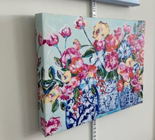 Load image into Gallery viewer, Hand Embellished Print on Canvas 11x14x1.5