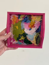 Load image into Gallery viewer, Mini Paint Palette Trinket Tray - Magenta