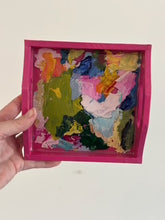 Load image into Gallery viewer, Mini Paint Palette Trinket Tray - Magenta