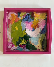 Load image into Gallery viewer, Mini Paint Palette Trinket Tray - Magenta
