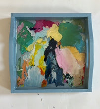Load image into Gallery viewer, Mini Paint Palette Trinket Tray - French blue 2