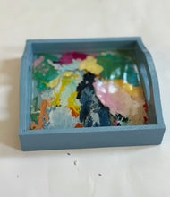 Load image into Gallery viewer, Mini Paint Palette Trinket Tray - French blue 2