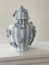 Load image into Gallery viewer, Large - Haint Blue Wonky Stripes