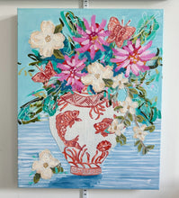 Load image into Gallery viewer, "Highfalutin" 20x16 Acrylic and mixed media collage on canvas