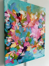 Load image into Gallery viewer, "A Lisa Frank girl's dream"- 14x11x1.5 Original Acrylic &amp; Oil Stick on canvas