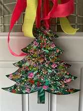 Load image into Gallery viewer, &quot;Christmas tree 7&quot; hand painted door hanger
