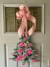Load image into Gallery viewer, &quot;Christmas tree 6&quot; hand painted door hanger