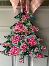 Load image into Gallery viewer, &quot;Christmas tree 6&quot; hand painted door hanger