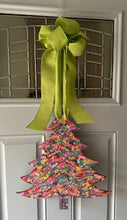 Load image into Gallery viewer, &quot;Christmas tree 1&quot; hand painted door hanger