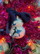 Load image into Gallery viewer, Hand Painted Ceramic Bauble - Blue &amp; white