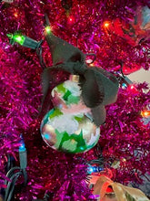 Load image into Gallery viewer, Hand Painted Ceramic Bauble - green