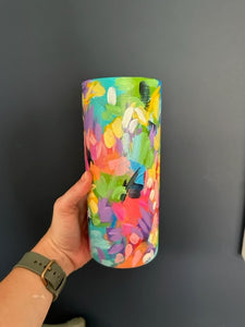 Abstract flat vase -1