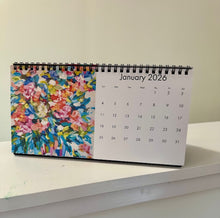 Load image into Gallery viewer, 2026 Floral Spiral Bound Desk Calendar