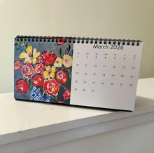 Load image into Gallery viewer, 2026 Floral Spiral Bound Desk Calendar