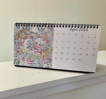 Load image into Gallery viewer, 2026 Floral Spiral Bound Desk Calendar