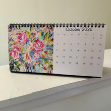 Load image into Gallery viewer, 2026 Floral Spiral Bound Desk Calendar