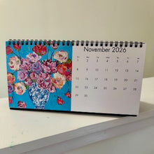 Load image into Gallery viewer, 2026 Floral Spiral Bound Desk Calendar