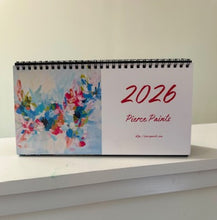 Load image into Gallery viewer, 2026 Abstract Spiral Bound Desk Calendar