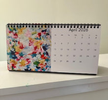 Load image into Gallery viewer, 2026 Abstract Spiral Bound Desk Calendar