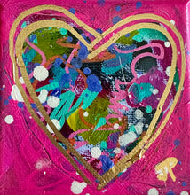 Load image into Gallery viewer, Random Act of Kindness- 4x4 original with Easel - Barbie Pink