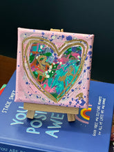 Load image into Gallery viewer, Random Act of Kindness- 4x4 original with Easel - Light Pink