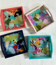 Load image into Gallery viewer, Mini Paint Palette Trinket Tray - Coral